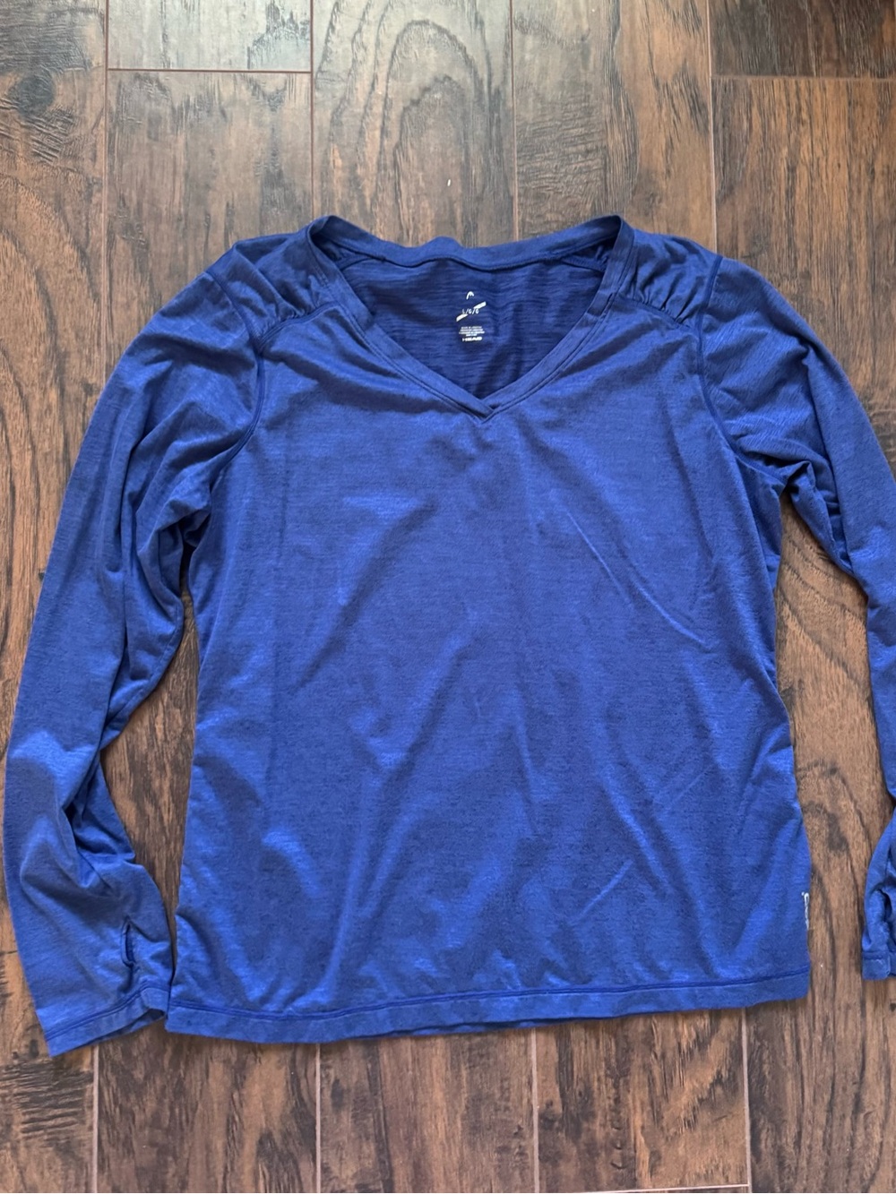 Head Large Royal Blue V Neck Performance Top